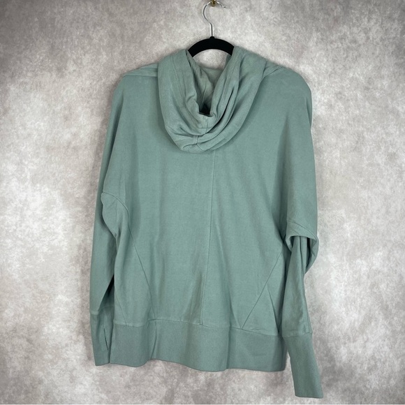 Sweaty Betty Liberate Luxe Fleece Pullover Hoodie In Mist Blue Pullover Sz US 4 - Picture 7 of 10